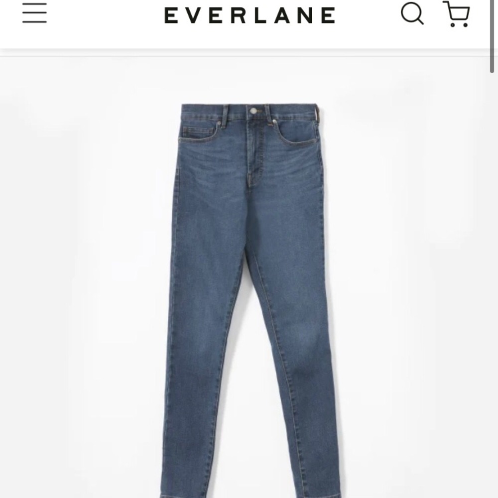 Everlane high rise skinny.